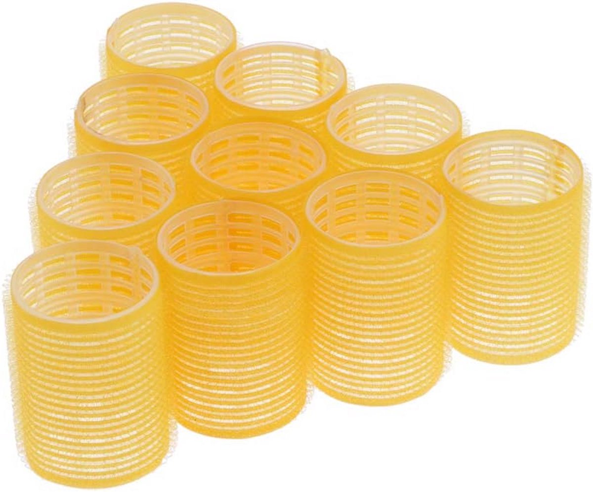 Set van 10 Haarrollers Zelfklevend voor Volume, Krullen en Golven - 44mm