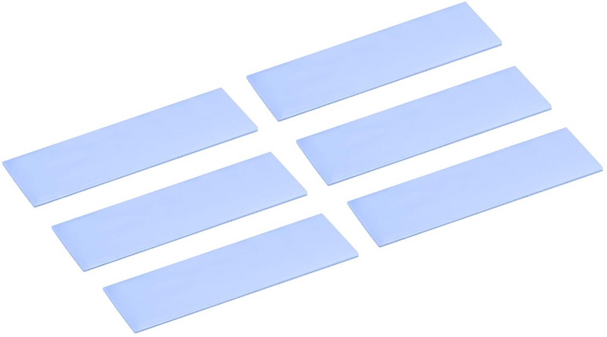 6x Thermische Pad voor M.2 NVMe SSD Koellichaam 70x22x1mm - Koelpasta Vervanger