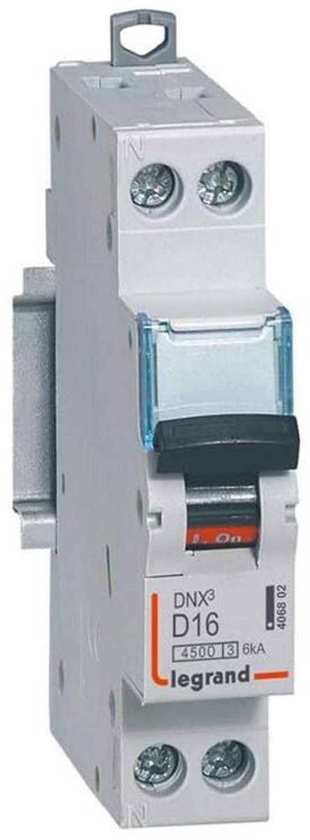 Zekering Automaat 16A 1P+N Curve D 230V Schroefklem - Hoogwaardige Stroomonderbreker