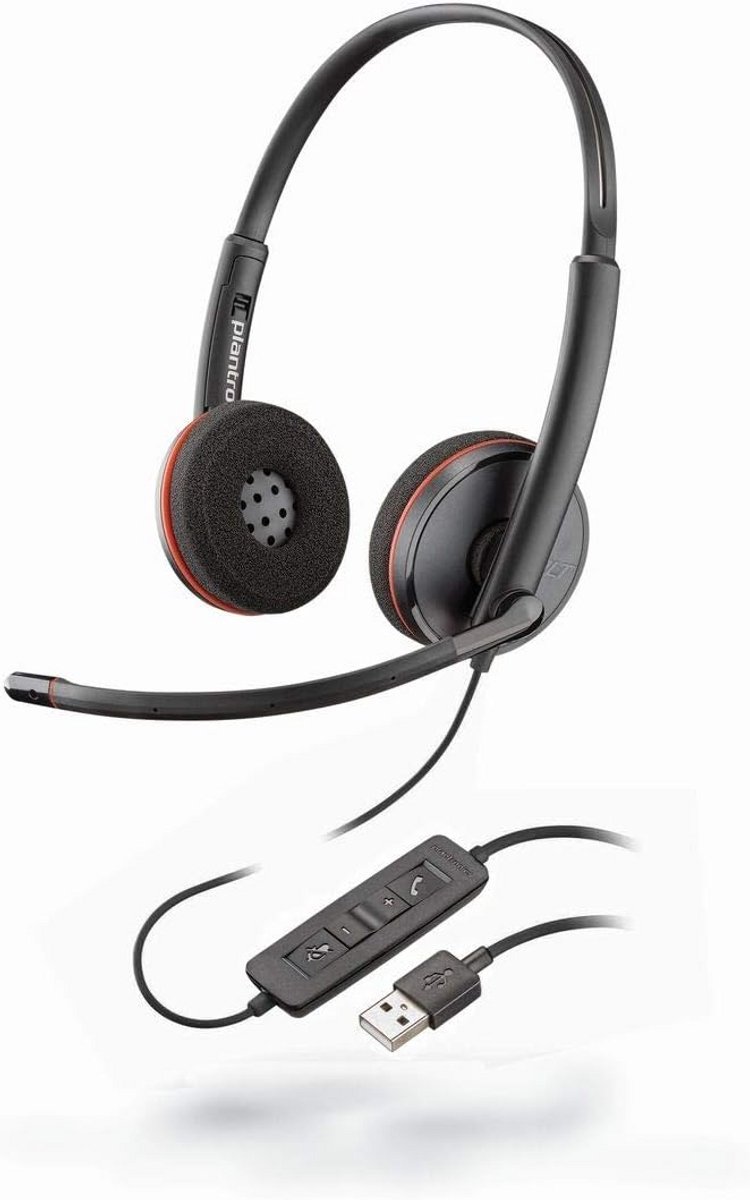 Comfortabele USB-A Headset met Microfoon voor Zakelijk Gebruik