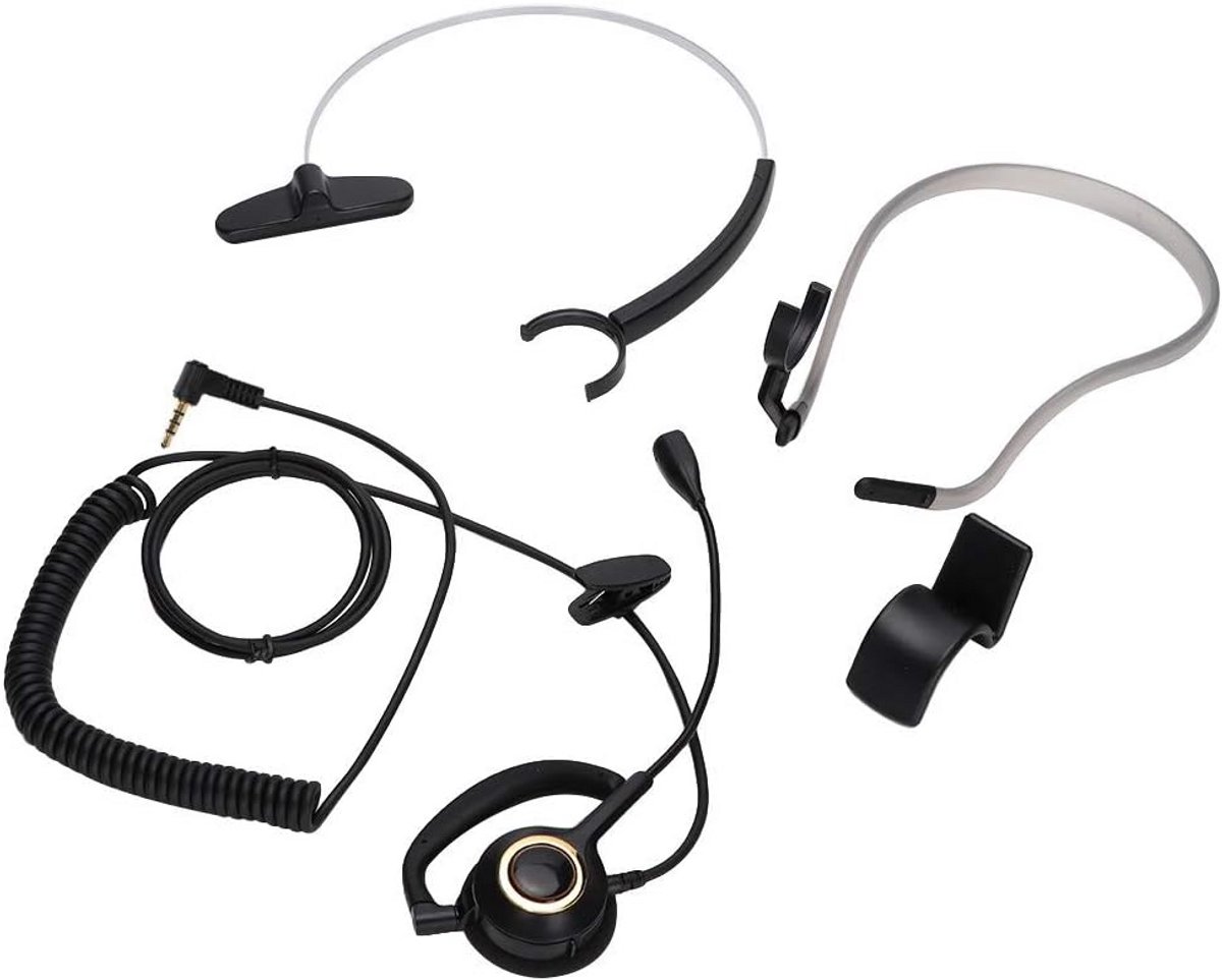 3,5 mm Mono Headset met Microfoon voor Callcenter en Klantenservice - Draadloos