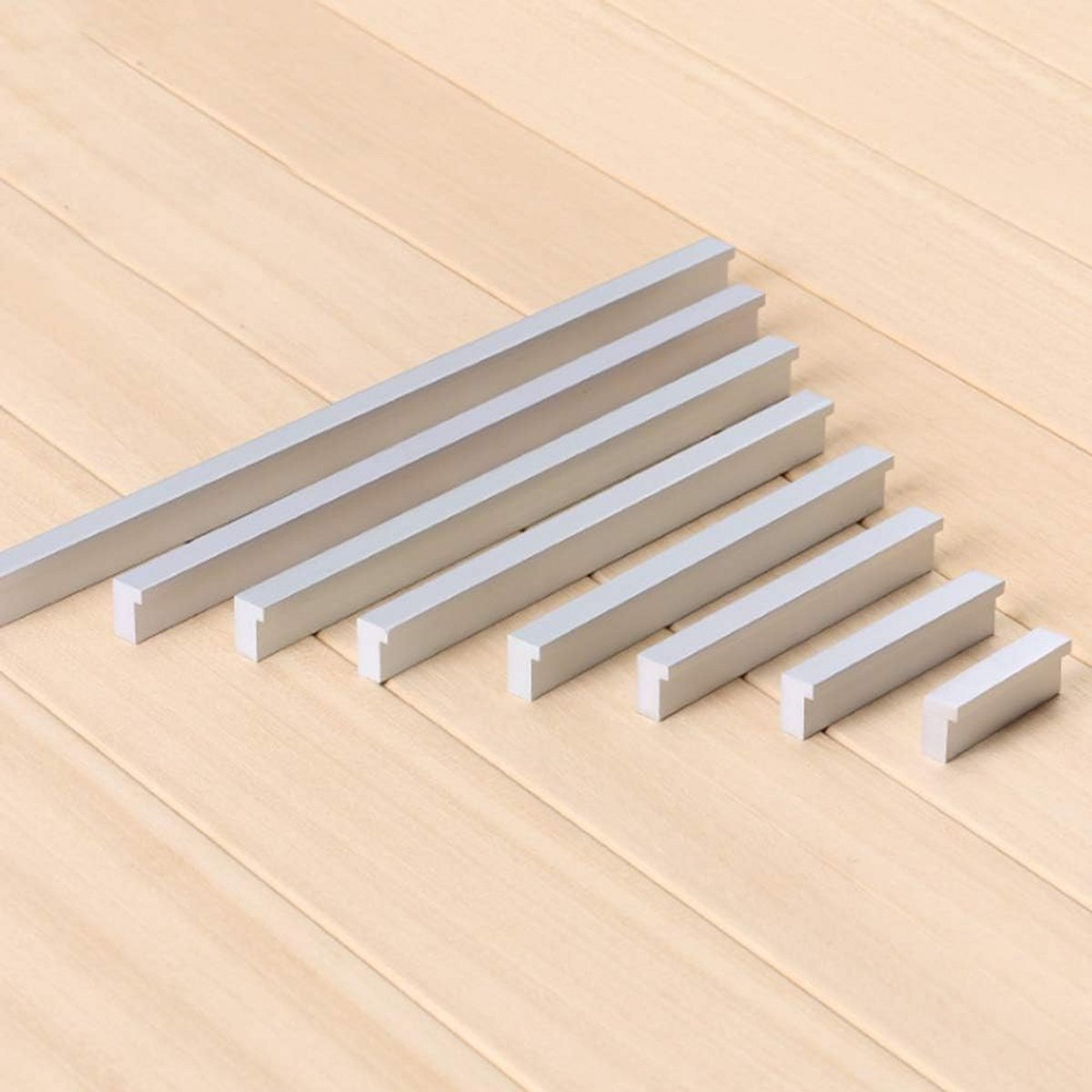 Aluminium Meubelgrepen voor Keuken, Lade en Kast - Diverse Maten en Zilver