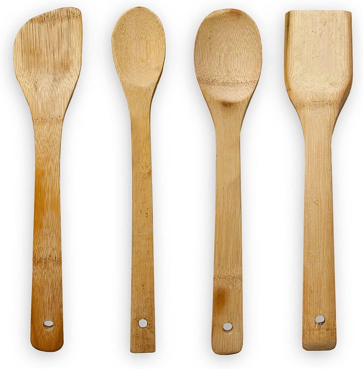 Houten Keukengerei Set Bamboe - Lepel, Spatel en Meer