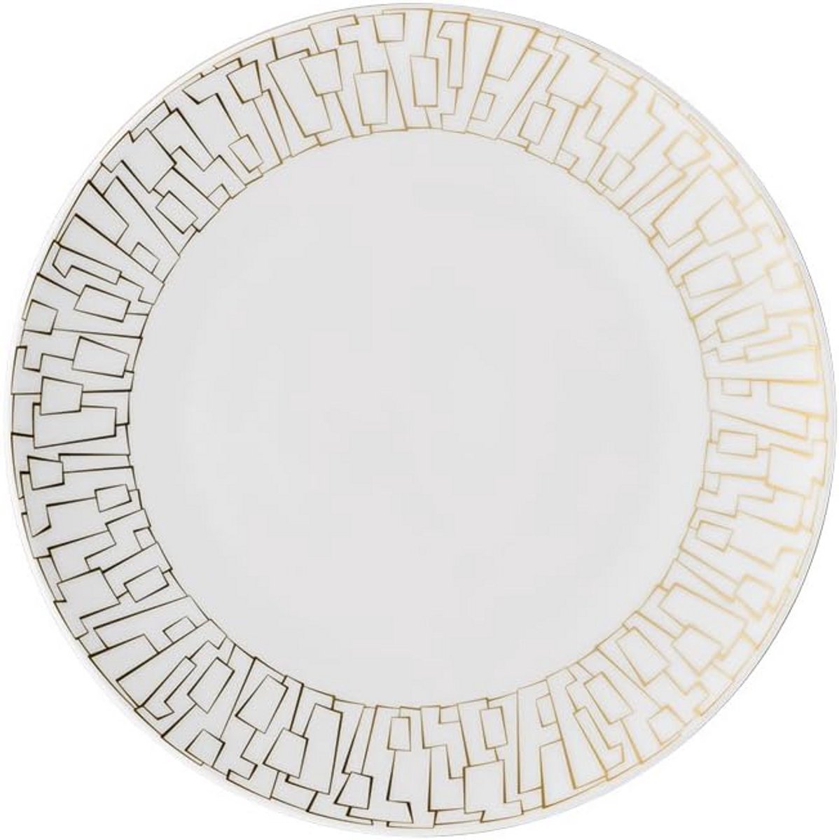 Ontbijtbord 22 cm Porselein Gouden Rand - Hoogwaardig Servies
