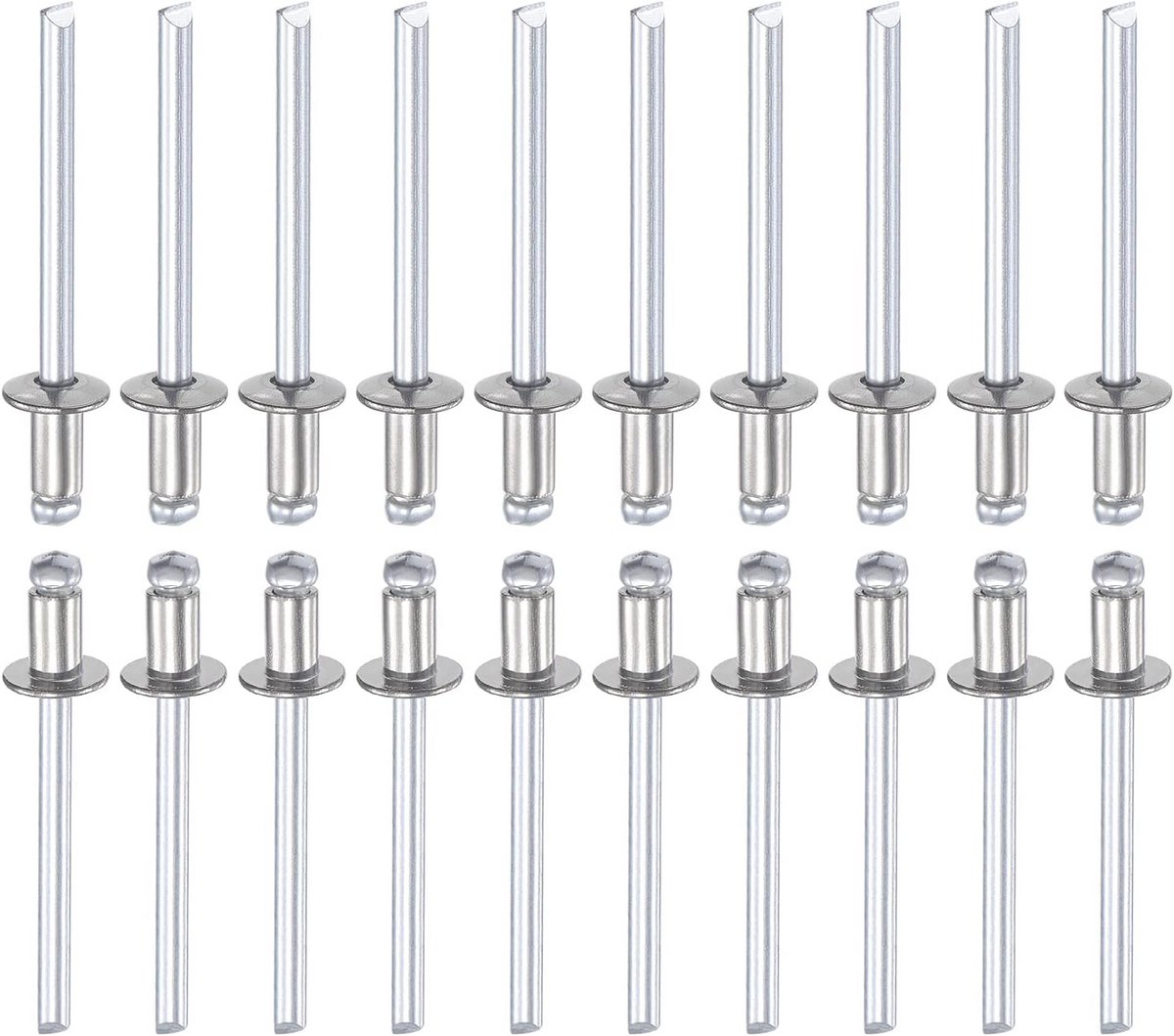 Blindklinknagels - Klinknagels - Machineverbinding - Koepelkop - 4x6mm 25st - Zilver