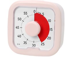 Accueil - Minuteur visuel 60 minutes édition Home - pour les besoins scolaires à domicile outils d'apprentissage, minuteur de bureau, bureau et fonctionnement silencieux réunion (poudre)