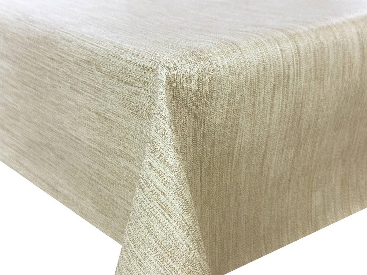 Waterdicht Tafelkleed Wit Effen - Afwasbaar en Stevig voor Binnen en Buiten - 160 x 140 cm