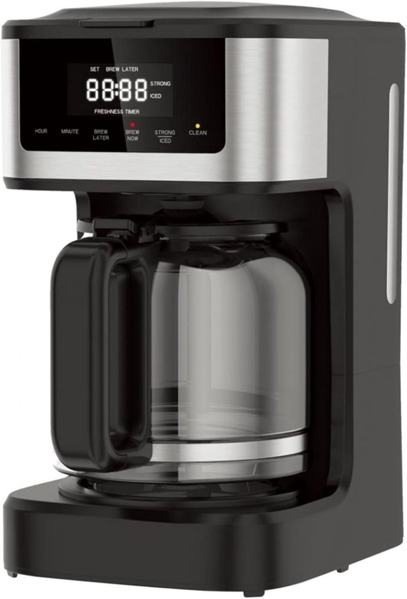 SNJY® Koffiemachine Filterkoffie - Volautomatische Koffiemachine - Espressomachine - Koffiemachines - 900 W - Zwart