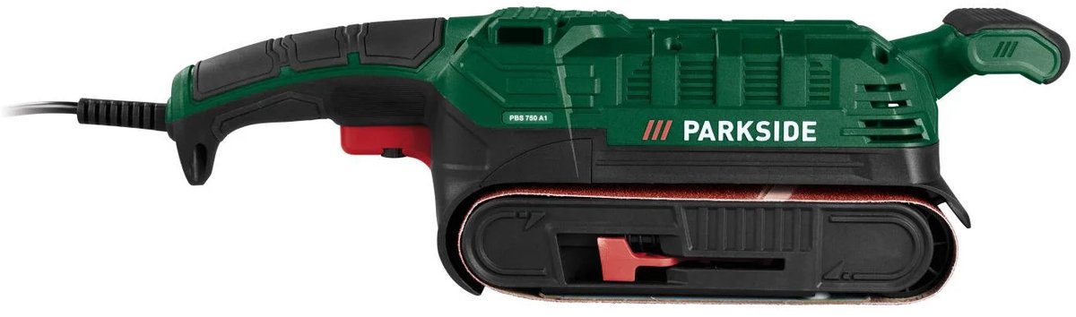 PARKSIDE® Bandschuurmachine 750 W - Met geïntegreerde afzuigfunctie - Snelheid: 200-350 m/min - Schuurband: 7,5 x 53,3 cm - Schuur hout, metaal, kunststof en meer eenvoudig en nauwkeurig met deze veelzijdige bandschuurmachine – foto 8