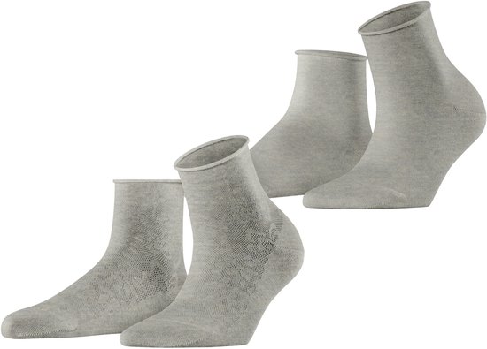 ESPRIT Dames Korte sokken Solid W Sn katoen kort eenkleurig multipack, Zwart Black 3000-O, 36-41