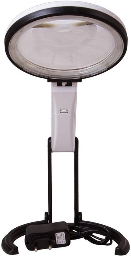 Opvouwbare Vergrootglas met LED Verlichting - Tafelmodel met 2x en 5x Vergroting