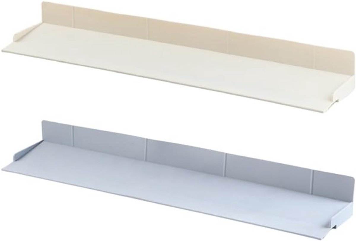 Spatrand voor Aanrechtblad - Siliconen Set van 2 - Met Antislip Zuignappen - Beschermt tegen Waterspatten in de Keuken