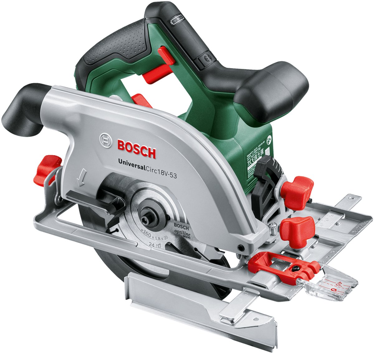 Bosch UniversalCirc 18V-53 Accu cirkelzaag - 53mm zaagdiepte thumbnail 5