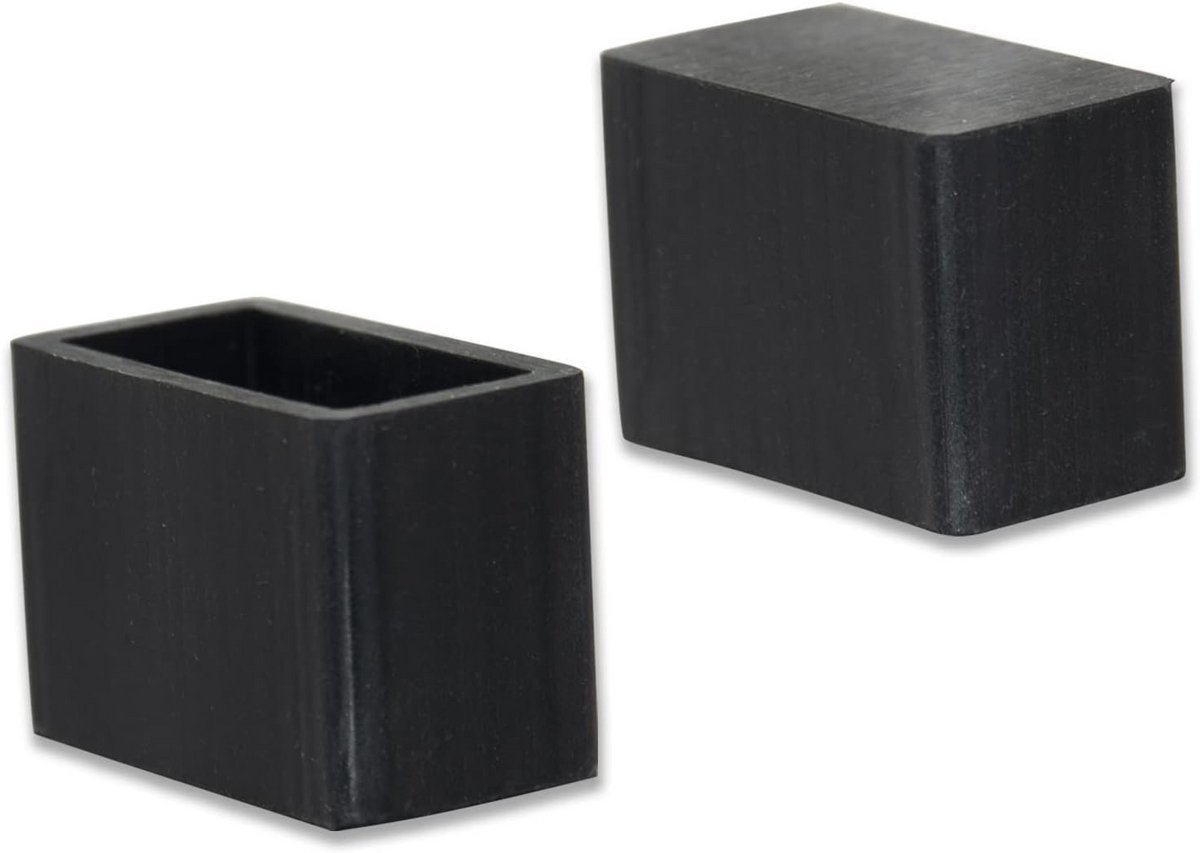 8 stuks Rechthoekige Stoelpootdoppen Silicone - Antislip en Krasvrije Vloerbeschermers voor Tafels