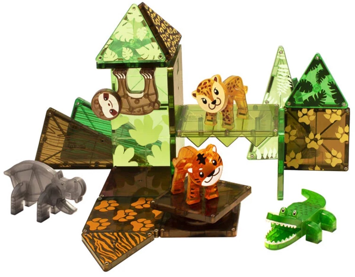 Magna-Tiles | Safari Animals 25 Stuks Set — afbeelding 22