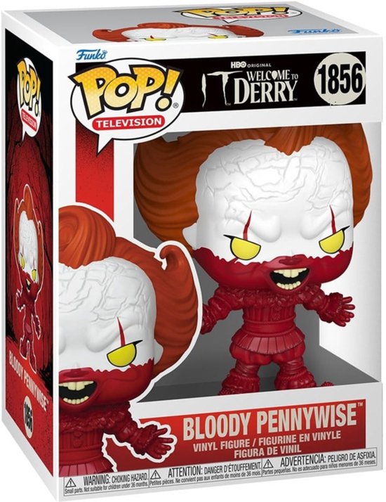 IT Welcome to Derry - Bloody Pennywise vinylfiguur 1856 Unisex Funko Pop! - Neutraal - Standard