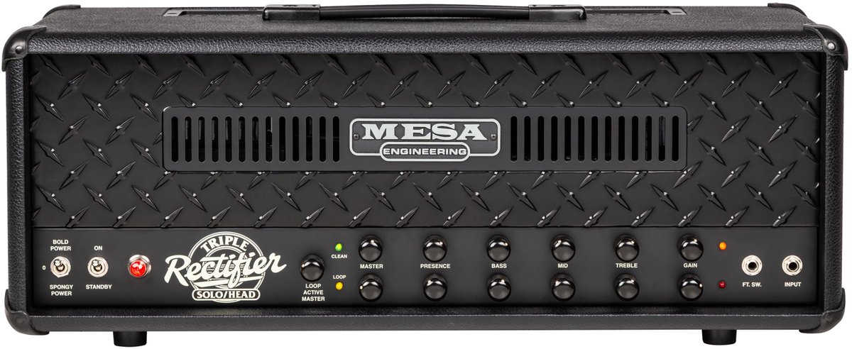 Mesa Boogie Triple Rectifier 90s 2-Channel Blackout - Buizenversterker top voor elektrische gitaar