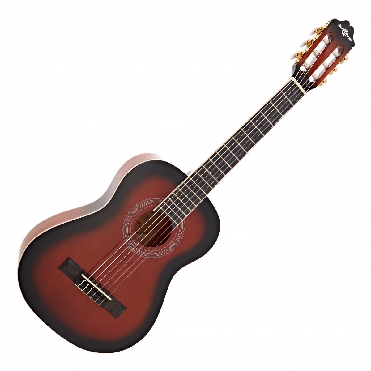 Deluxe 1/2 Klassieke Gitaar van Gear4music, Trans Sunburst