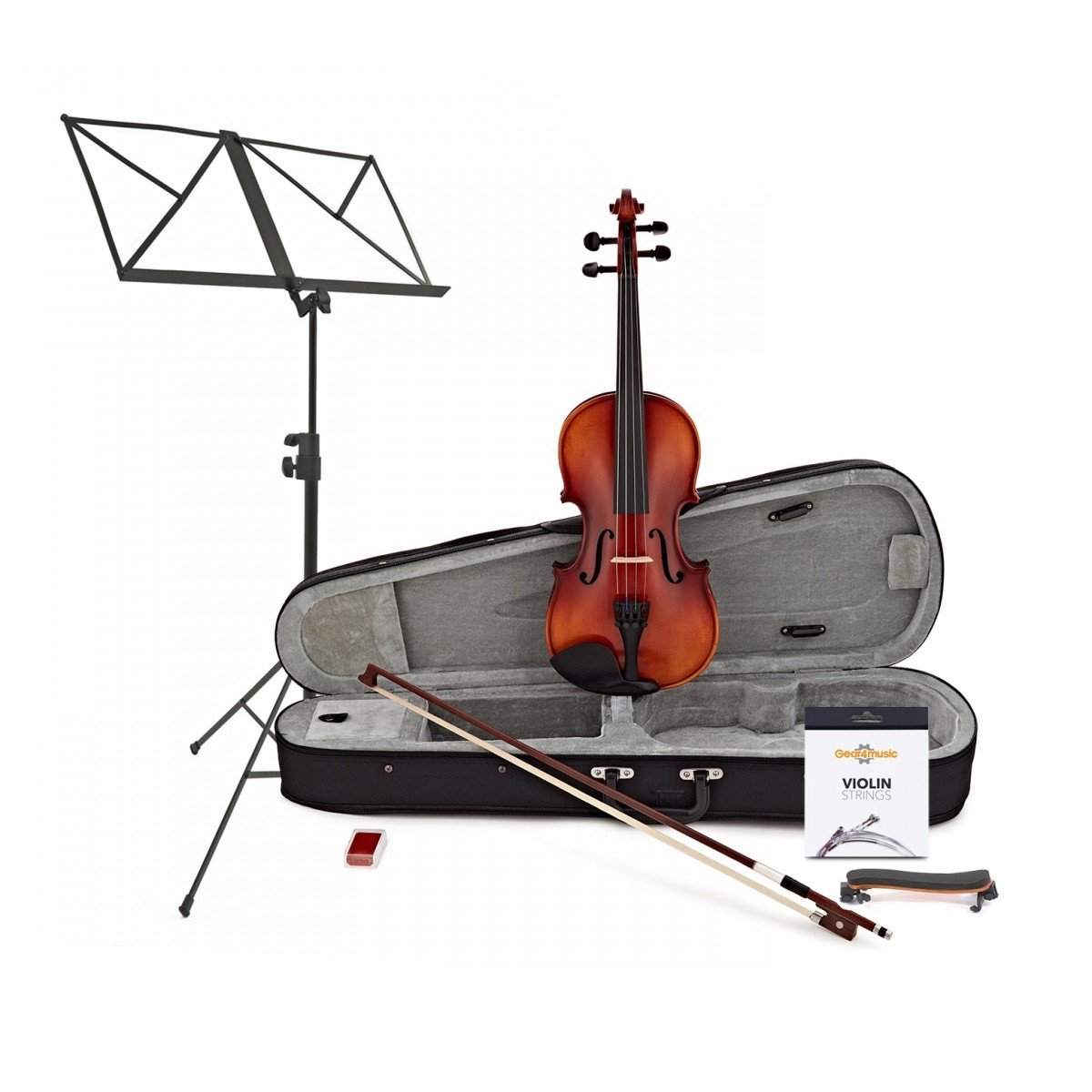 Student Plus 1/2 Viool, Antieke Fade Accessoirepakket van Gear4music