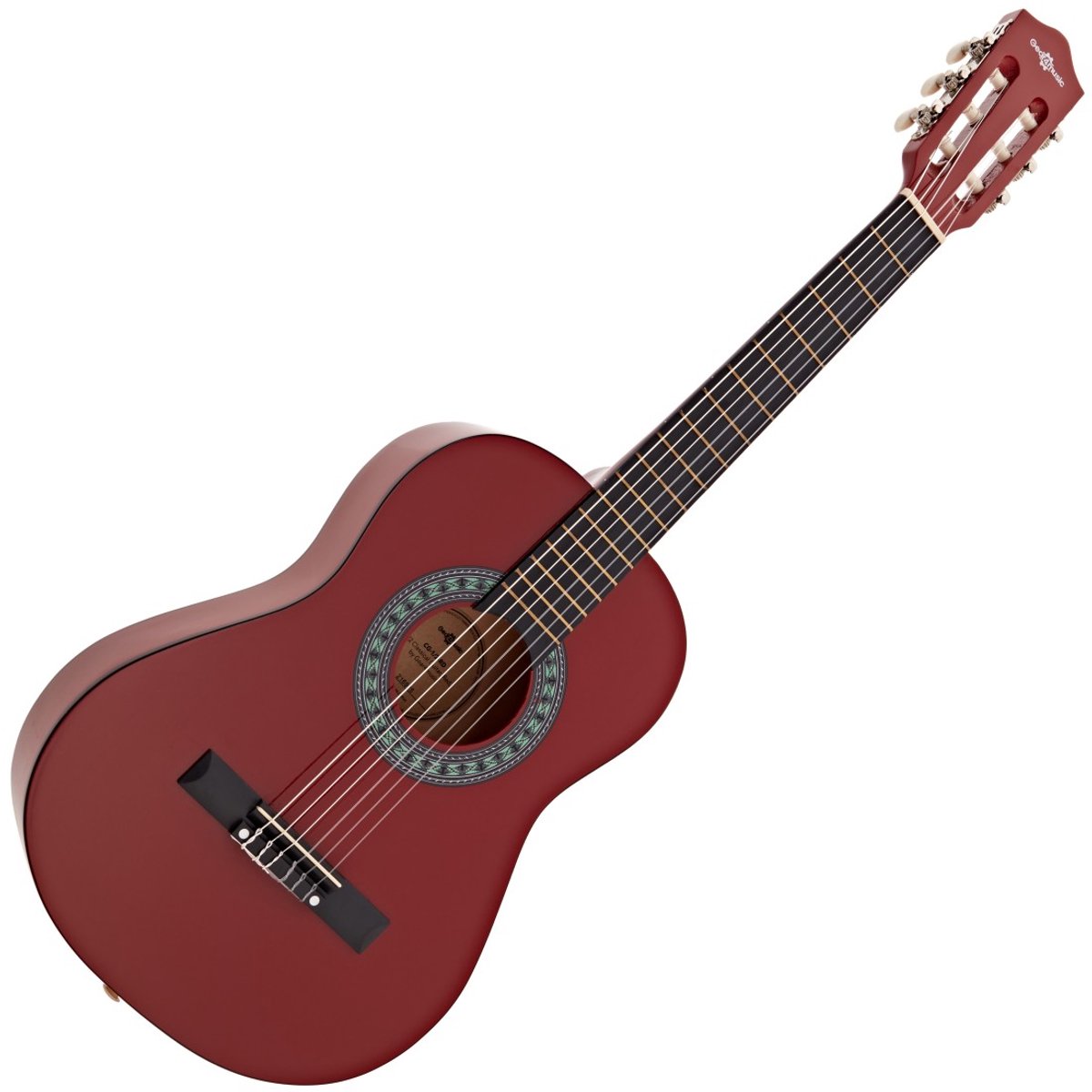 Junior 1/2 Klassieke Gitaar, Rood, van Gear4music