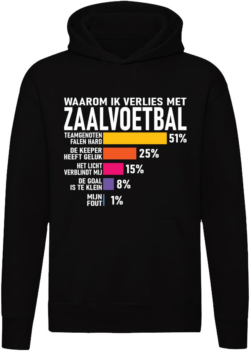 Zaalvoetbal Hoodie - Grappige Zaalvoetbal Trui - Cadeau Voor Zaalvoetbalspeler - Unisex