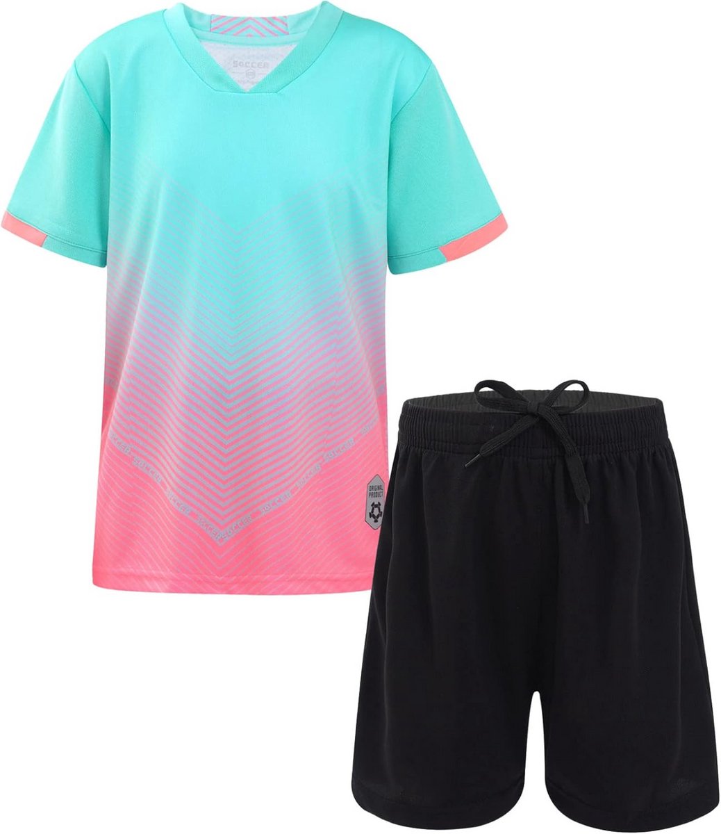 Sportkleding Set Jongens Zomer: T-shirt en Korte Broek voor Voetbal en Basketbal