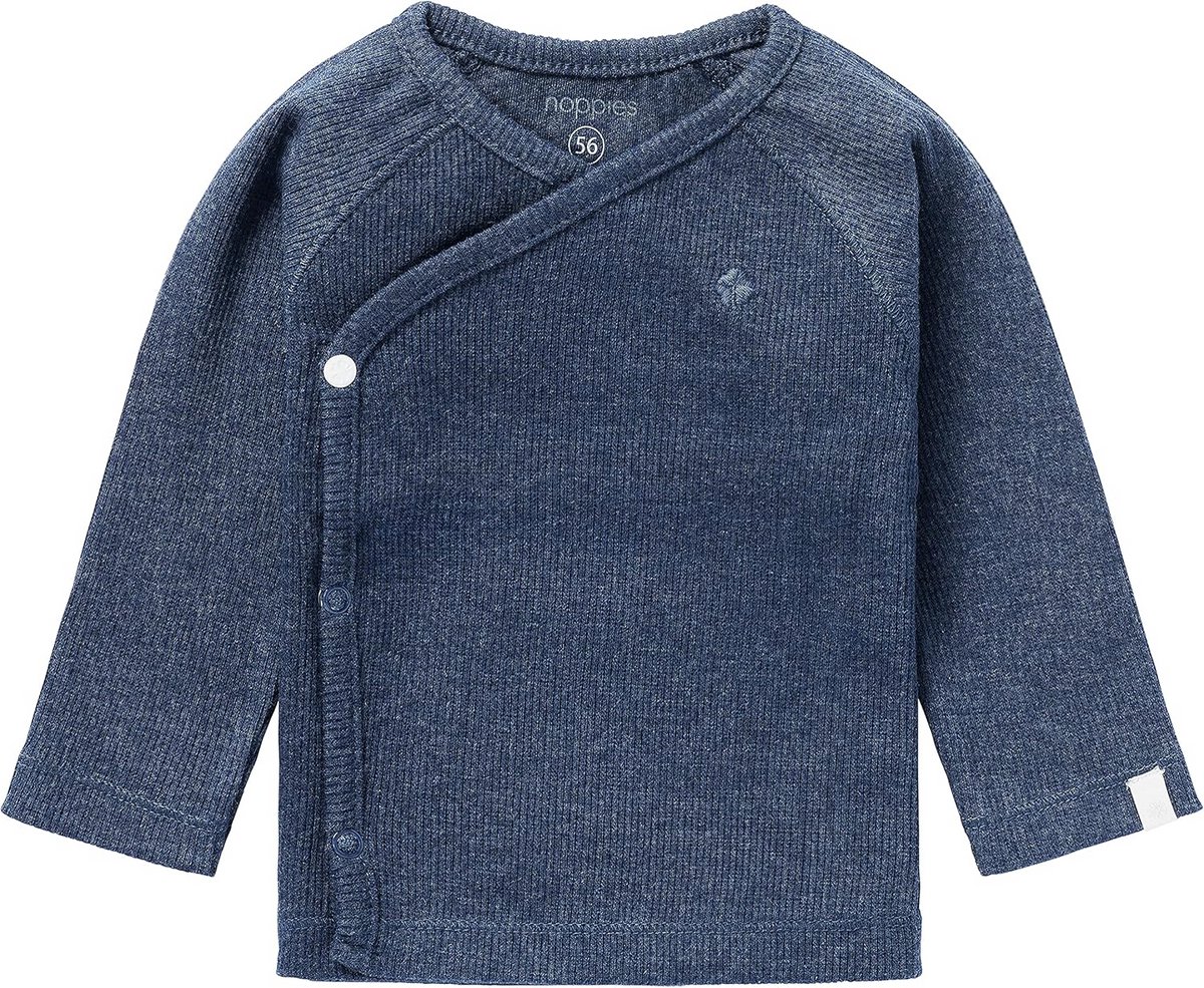 Uniseks Baby Wikkeltop Lange Mouwen Ribbelstof - Comfortabel en Biologisch Katoen