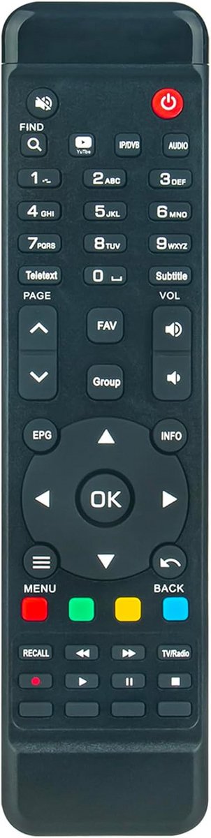 Universele Afstandsbediening voor AMIKO Pure OTT Decoders (HiS Modellen)