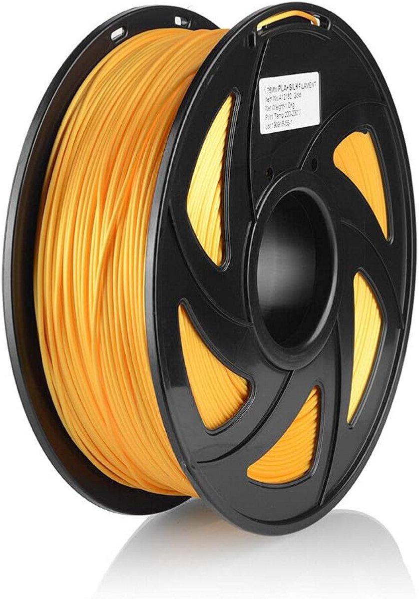 Zijde Glans PLA Filament 1.75mm Goud 1KG voor 3D Printen
