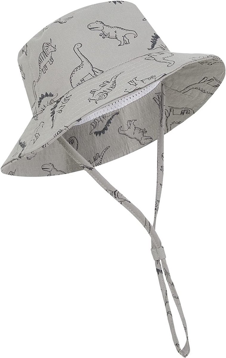 Baby Zonnehoed met Kinband UPF 50+ - Unisex Zomer Bucket Hat voor Peuters en Kinderen