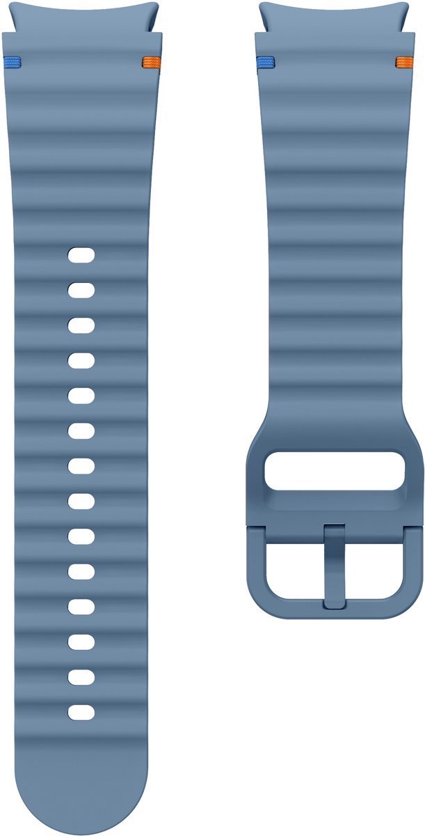 Go Go Gadget - Smartwatch bandje - Siliconen band - Geschikt voor Samsung Galaxy Watch 7 - 40& 44mm - Grijs Blauw