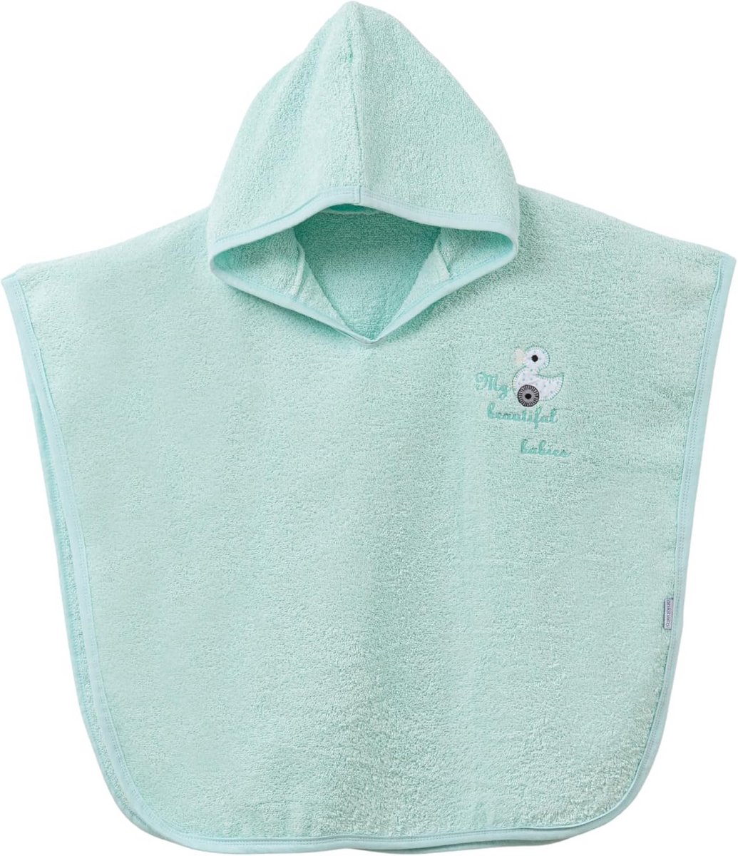 Absorberende Baby Badponcho met Sterren - Zachte 100% Katoenen Capuchonhanddoek