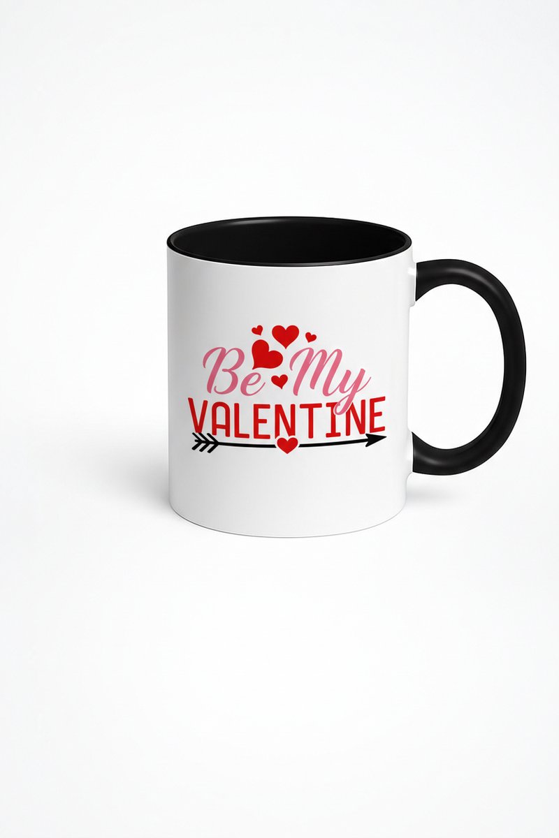 Valentijn Mok 'Be My Valentine' met Harten - Romantisch Cadeau