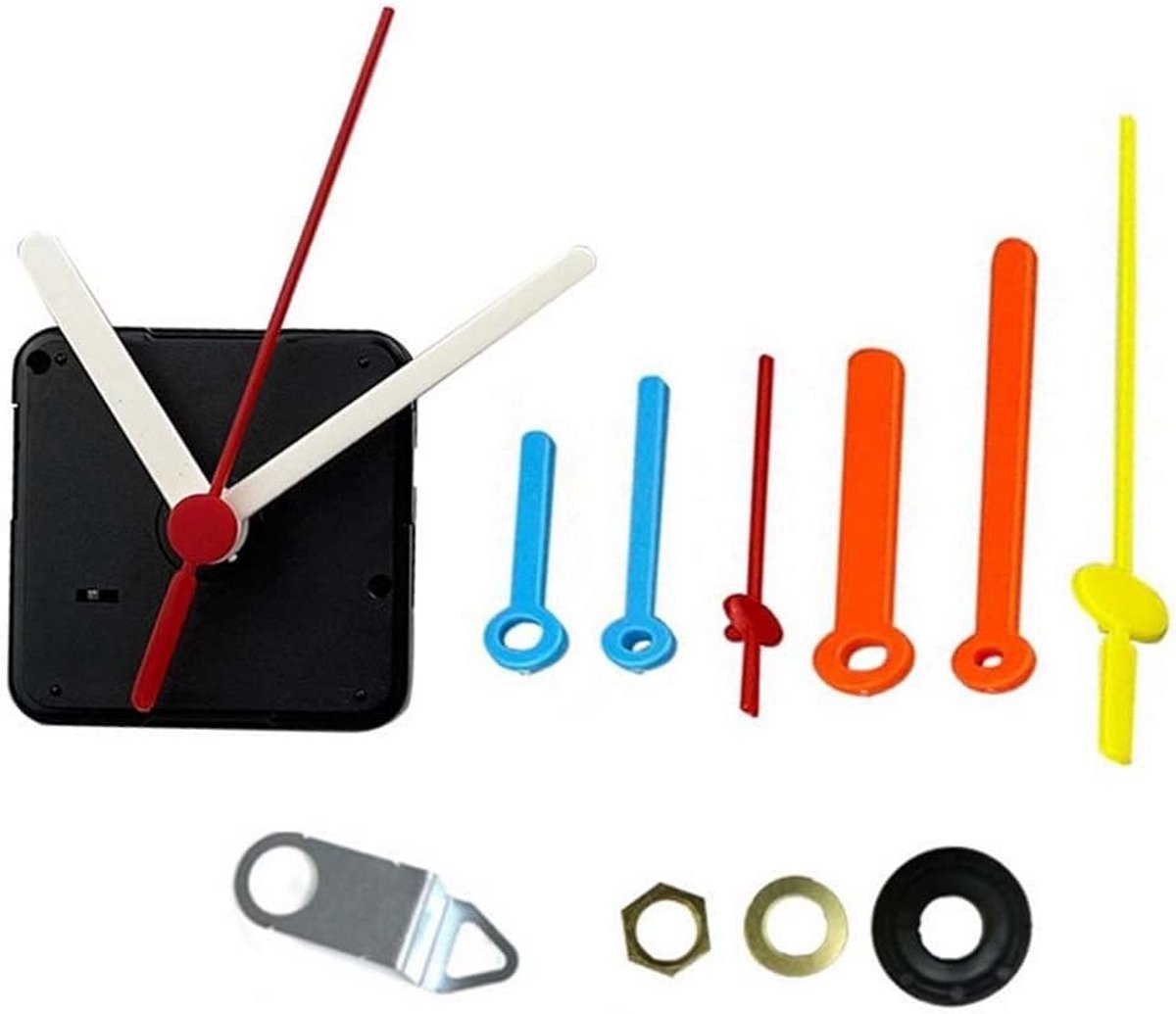 Stille Klok Mechanisme met Decoratieve Wijzers voor Klokreparatie en DIY Projecten