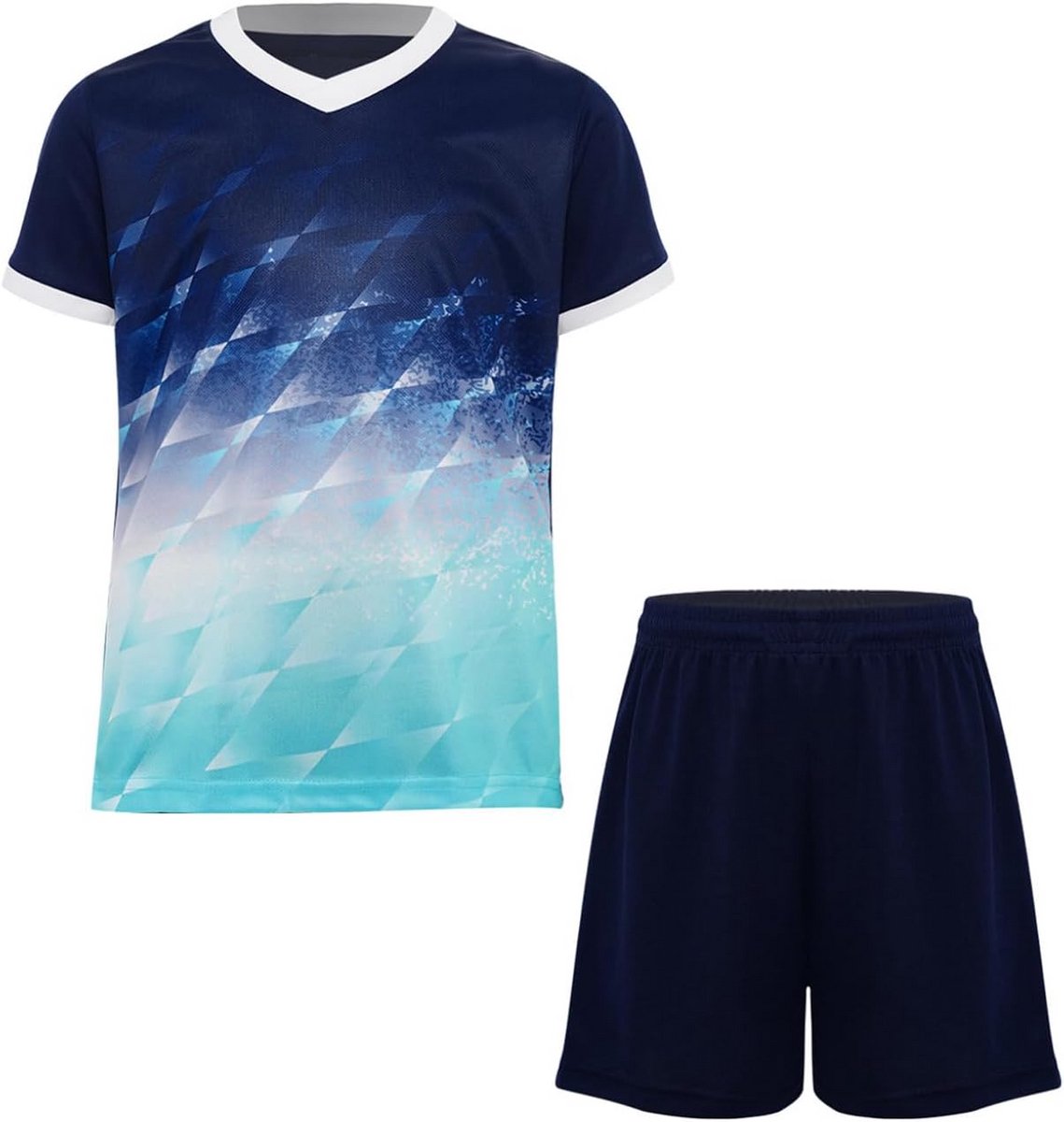 Set Kinder Sportkleding: T-shirt en Korte Broek voor Voetbal en Basketbal