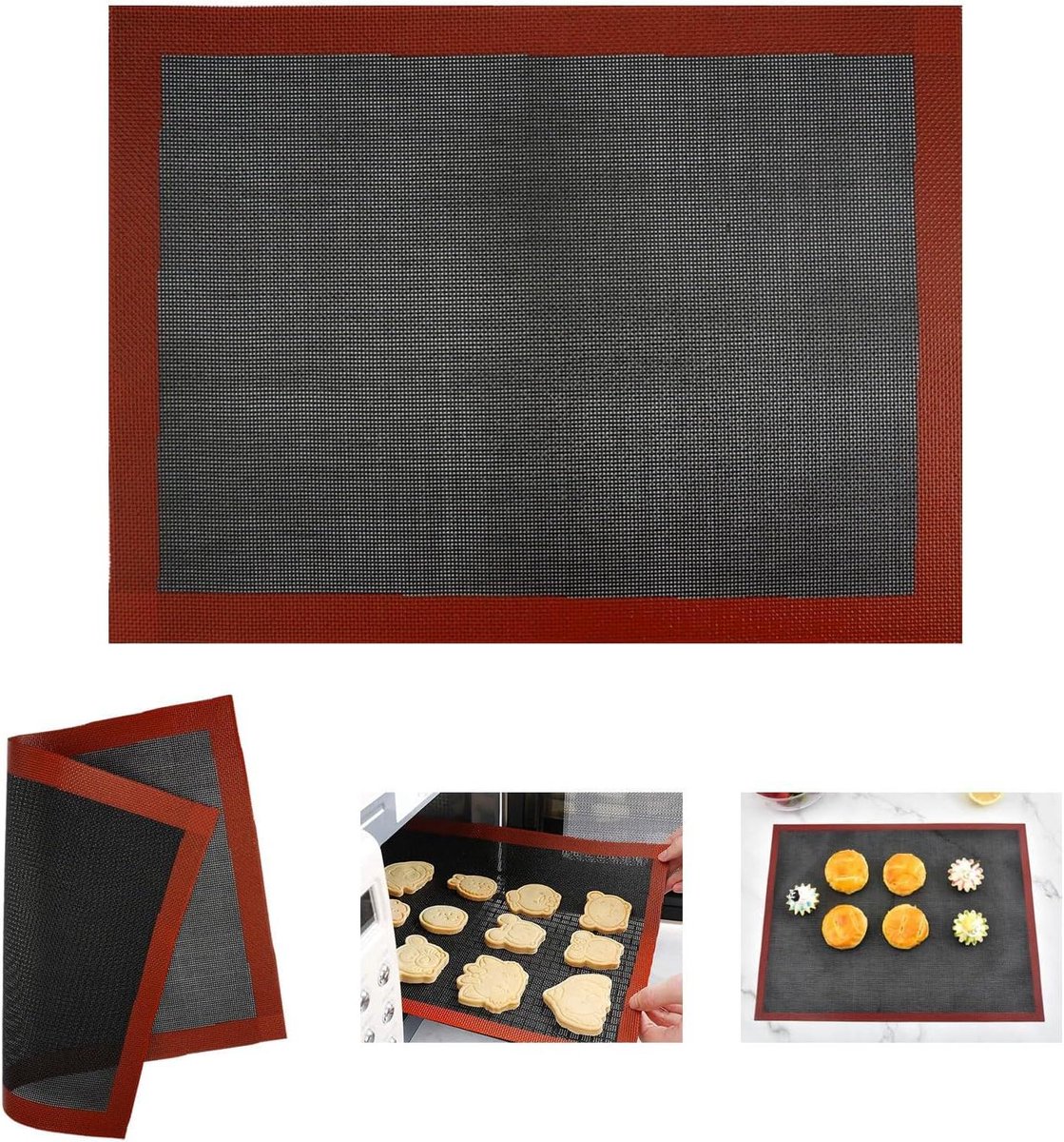 Duurzame siliconen bakmat 40 x 30 cm - Anti-aanbak en herbruikbaar