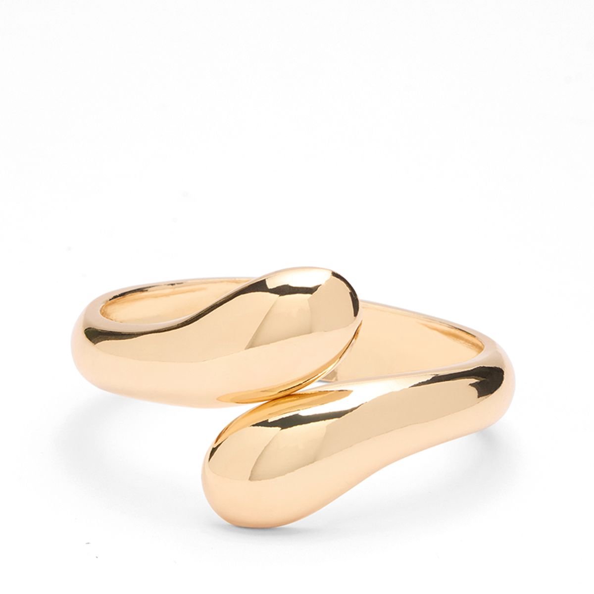 Manfield - Dames - Goudkleurige bangle armband - Maat 1