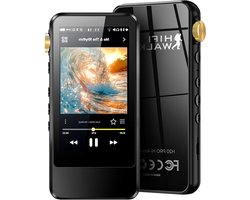 HiFi MP3 Speler – Draagbare Muziekspeler – Digitale Audio Speler – Lossless Music Player – Bluetooth 5.1 – 3,2" Touchscreen – 128GB Geheugen Uitbreidbaar Tot 512GB