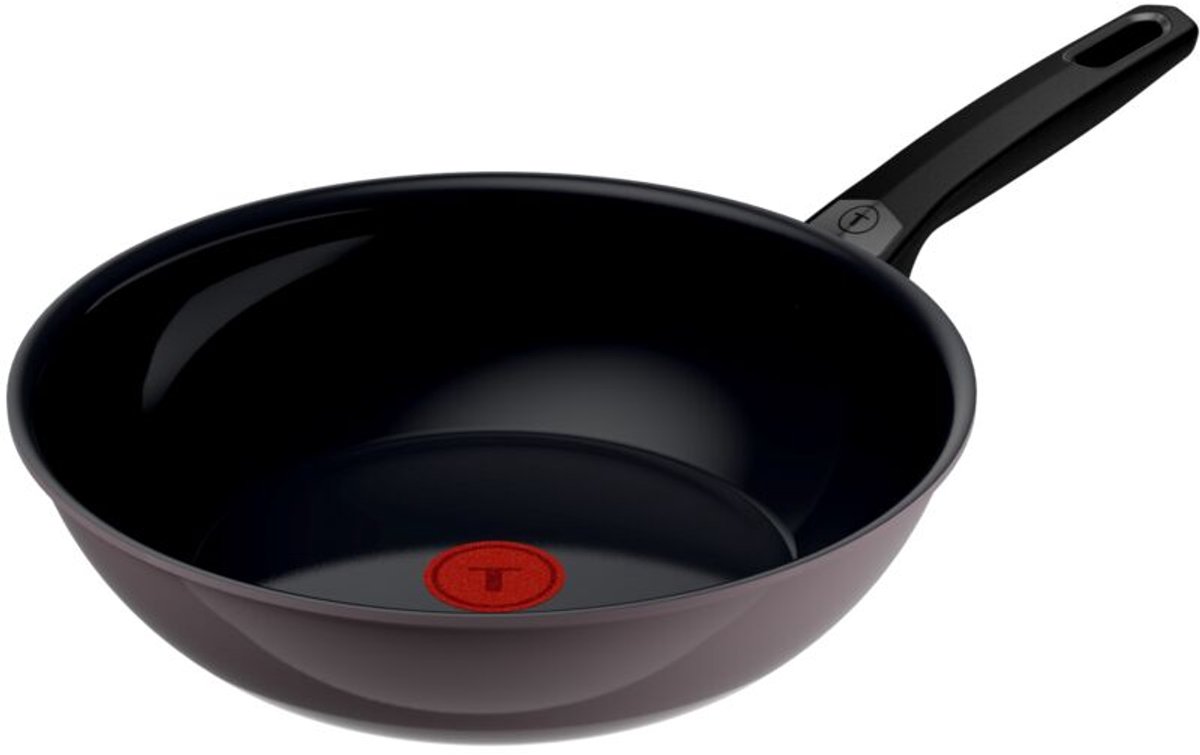 Tefal Ceramic Control Grey - Wokpan - 28 cm - Keramisch - Inductie - Ergonomisch - PFAS vrij