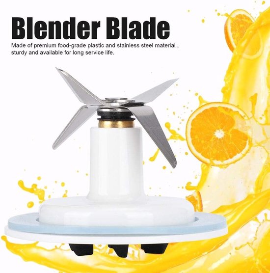 Blenderblad met pakking, roestvrijstalen vervangende onderdelen - Duurzaam en compatibel met diverse blenders van Merkloos — afbeelding 3