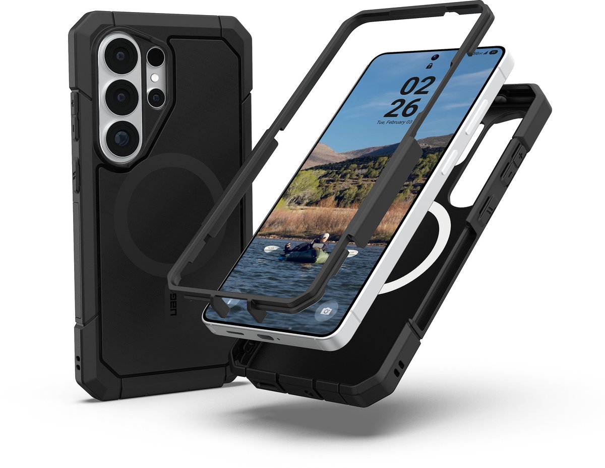 UAG Trooper Backcover met Magneet geschikt voor Samsung Galaxy S26 Ultra - Black (Opaque)