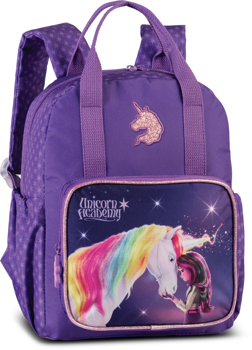 Unicorn Academy Peuterrugzak Sparkle - 31.5 x 24 x 14.5 cm - 9 L - Polyester