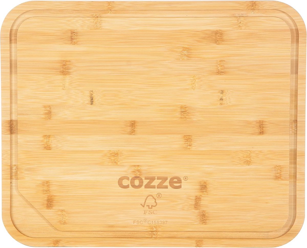 Grote Bamboe Pizzaplank Snijplank 43x35 cm - Ideaal voor Serveren en Snijden