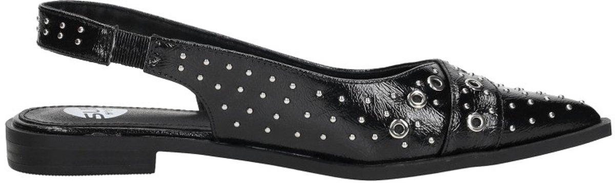 SUB55 Slingback Slingbacks - Zwart lak - Maat 37