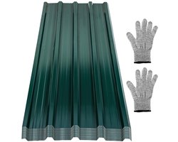 Golfplaten Dakbedekking Verzinkt Staal 12 Stuks 7 m² Groen