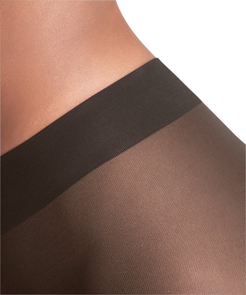 FALKE Matt Deluxe eenkleurig materiaal transparant 30 DEN panty dames bruin - maat S