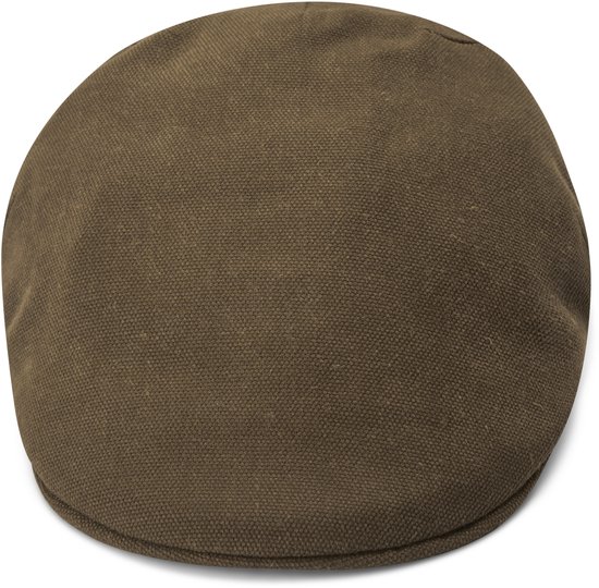 Bruine moda platte pet, voorkant.