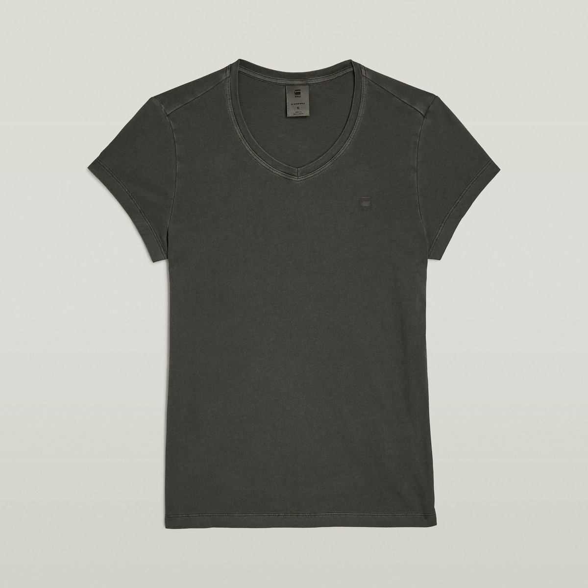 G-STAR Overdyed eyben slim v t 2.0 wmn Dames Top gd Asfalt Gd