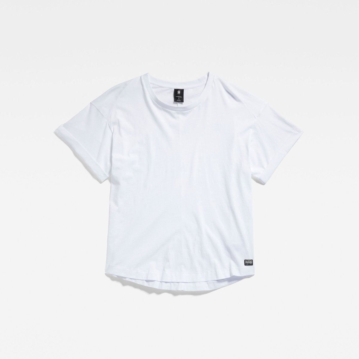 G-Star Rolled up sl BF r t wmn Dames Tops Wit