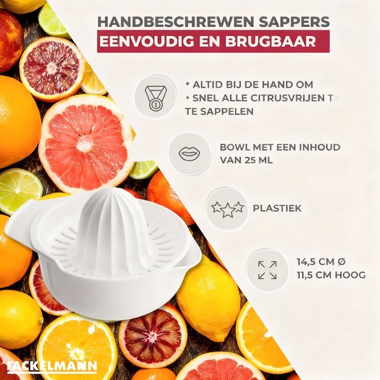 Handmatige citruspers Fackelmann Colors Edition van Merkloos — afbeelding 3